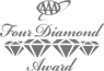 The image shows the "Four Diamond Award" logo with stylized diamonds and text.